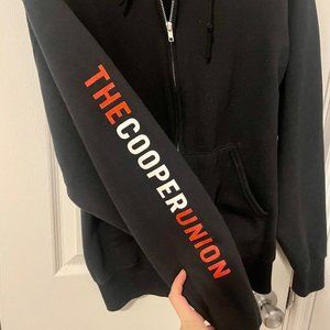 Cooper Union college black hoodie (S)